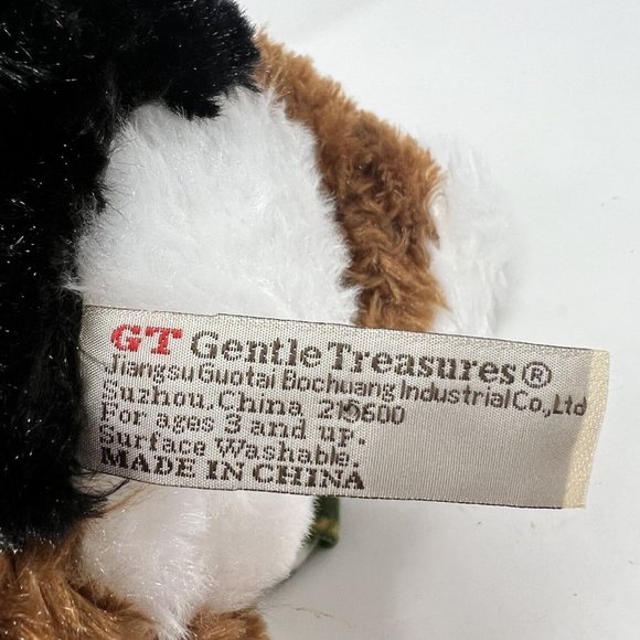 St. Jude St Bernard Puppy Quinn Gentle Treasures Plaid Hat & Scarf 2021 - Tags - Picture 6 of 7